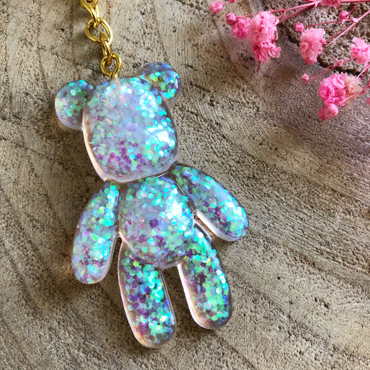 Shiny Teddy Bear Keychain