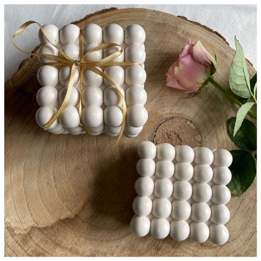 Jesmonite - Bubble Coasters