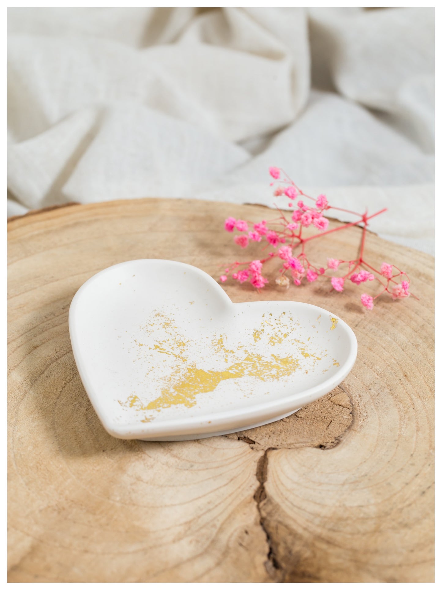 Jesmonite - Large Heart Trinket Dish