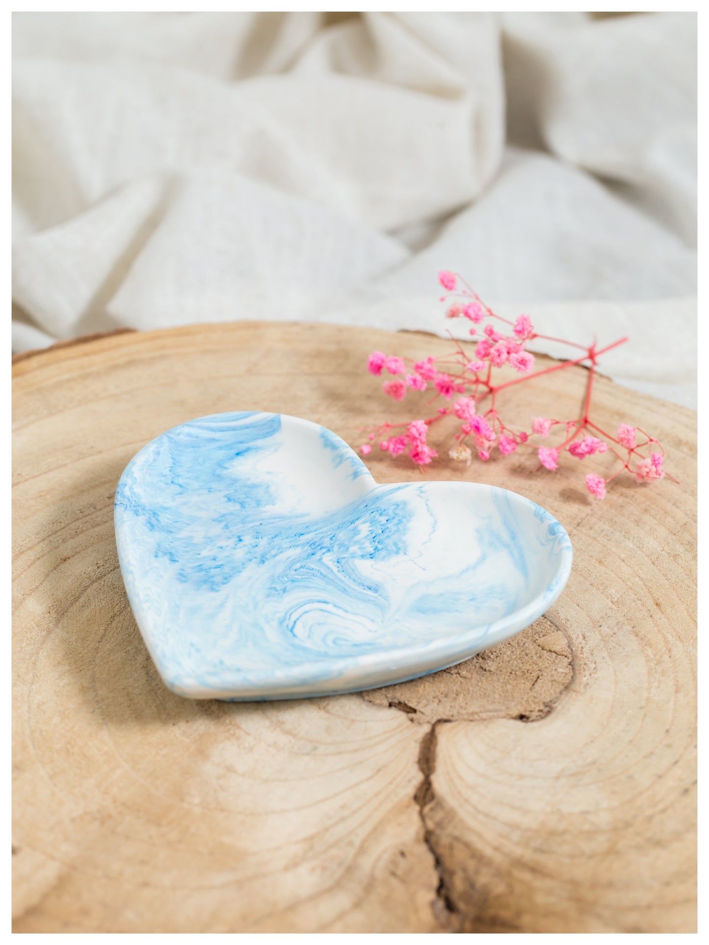 Jesmonite - Large Heart Trinket Dish