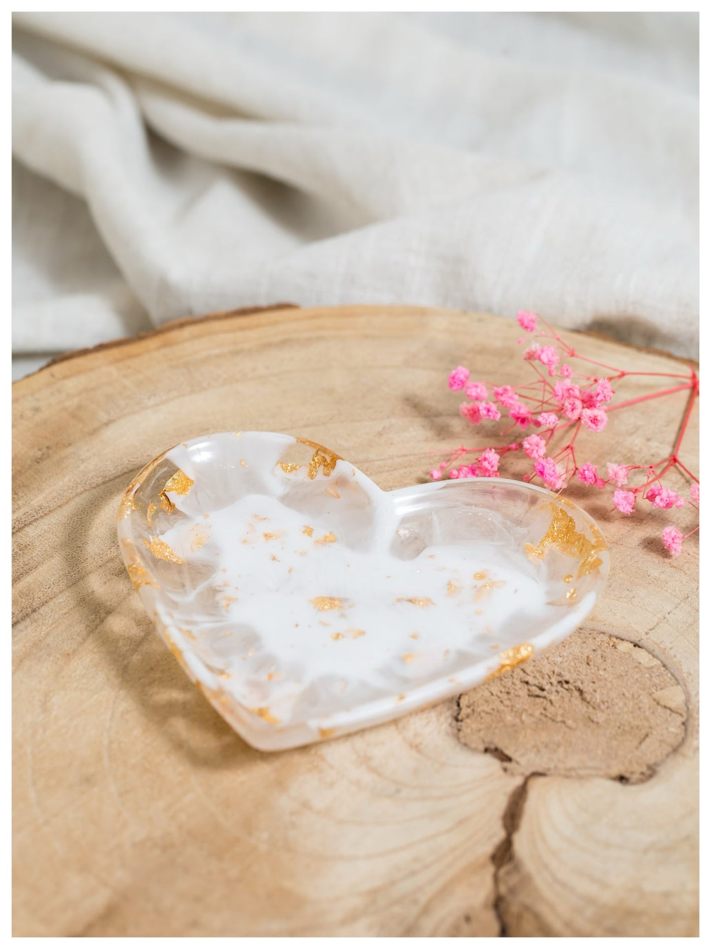 Resin - Large Heart Trinket Dish