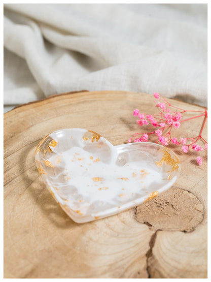 Resin - Large Heart Trinket Dish