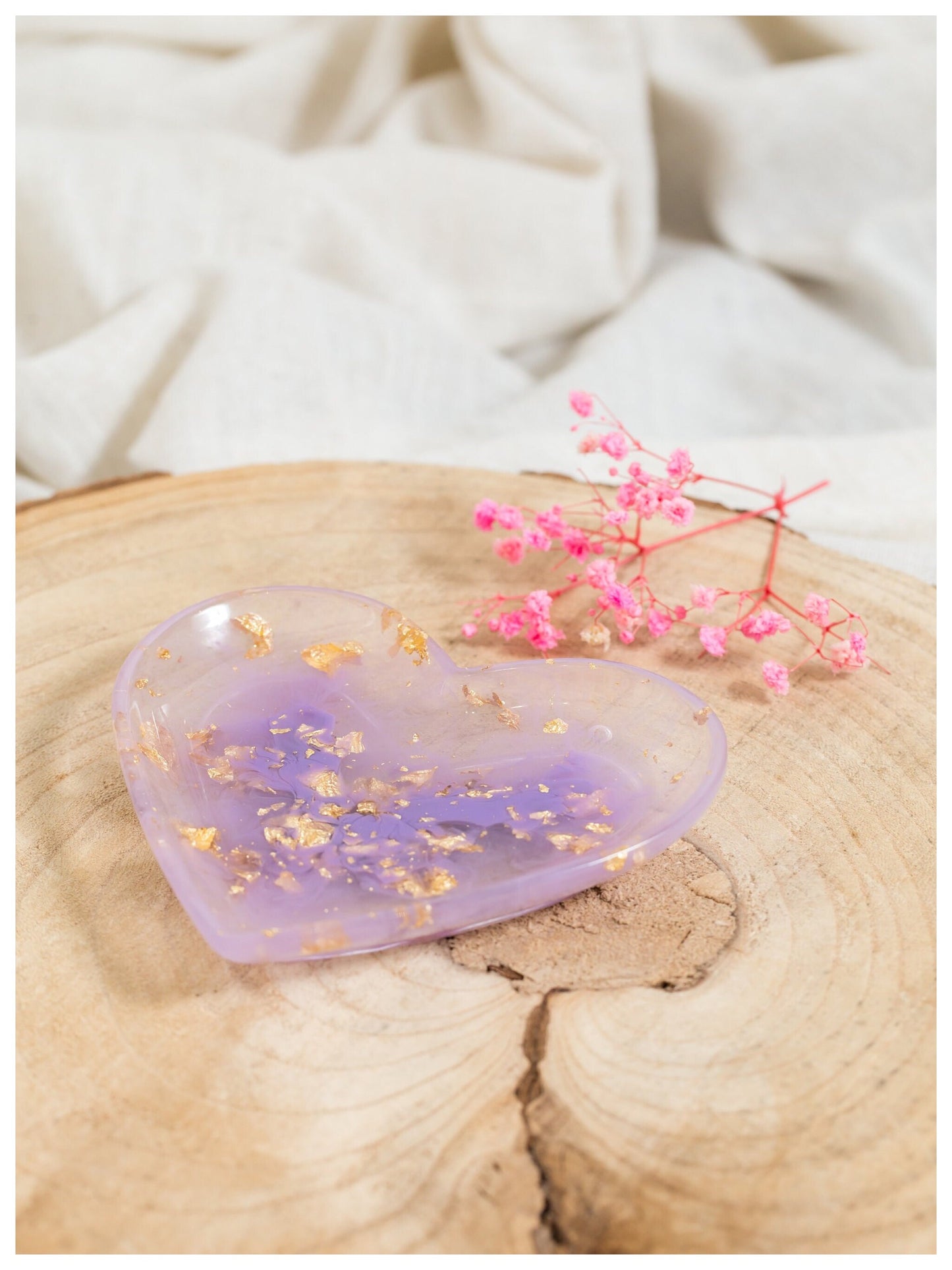 Resin - Large Heart Trinket Dish