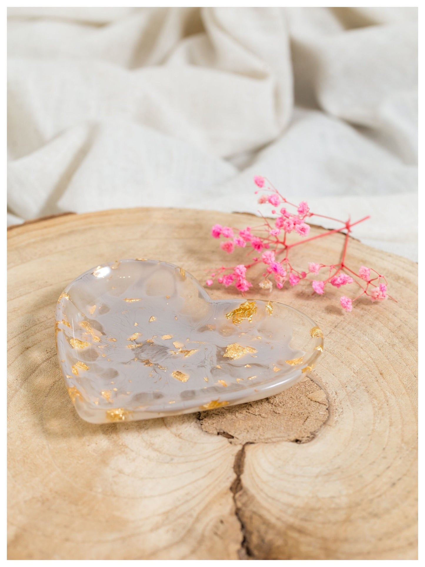 Resin - Large Heart Trinket Dish