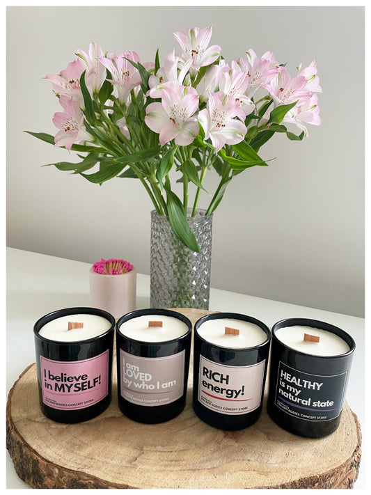 Black - Cashmere Personalised Candle