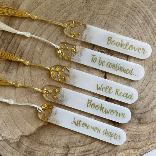 Personalised Resin Bookmarks